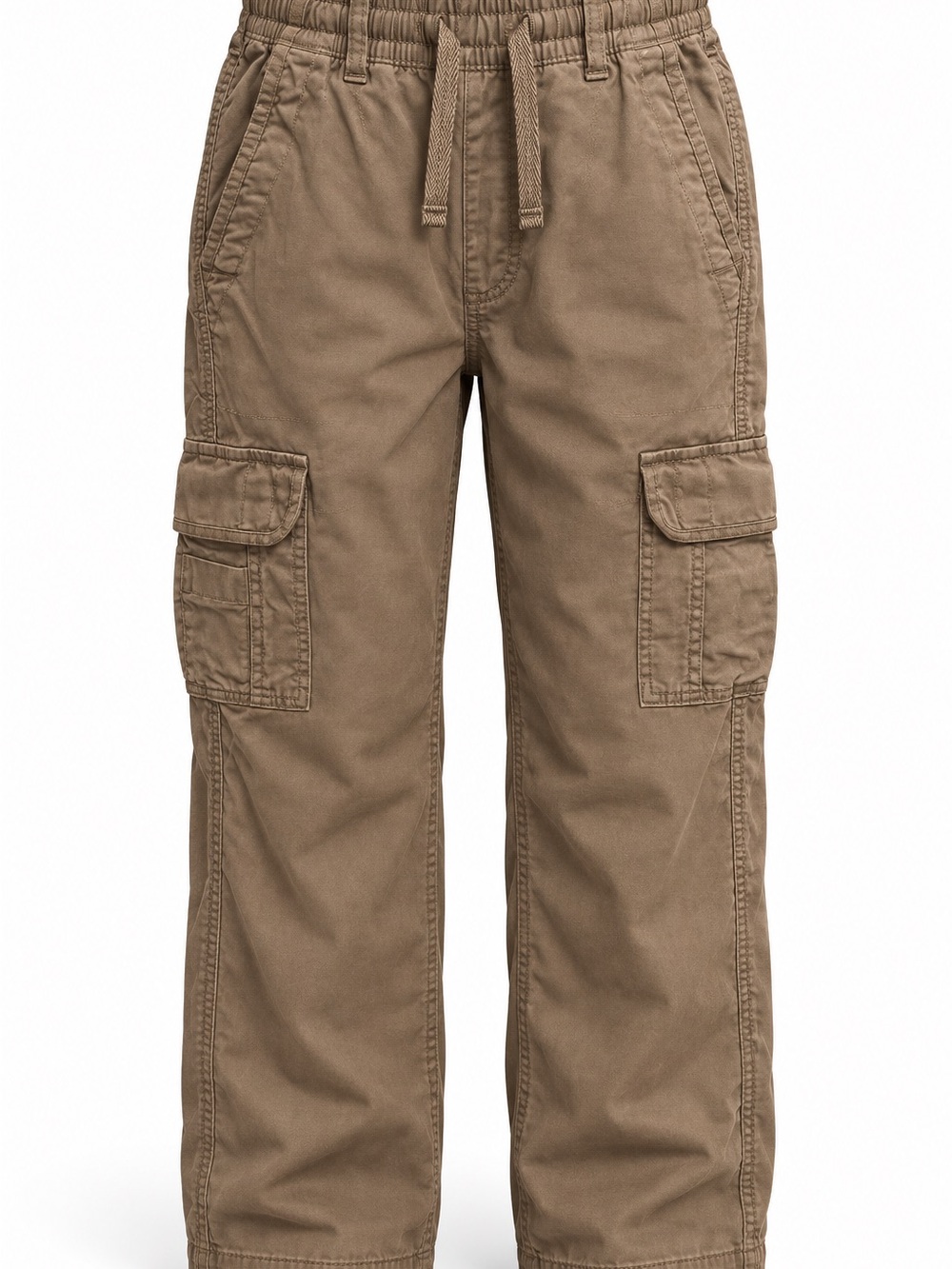 abercrombie kids Boys Tan Baggy Cargo Jogger Pants